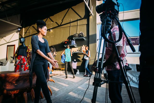 Gloria Wavamunno lors de la dernière Fashion Week de Kampala.
