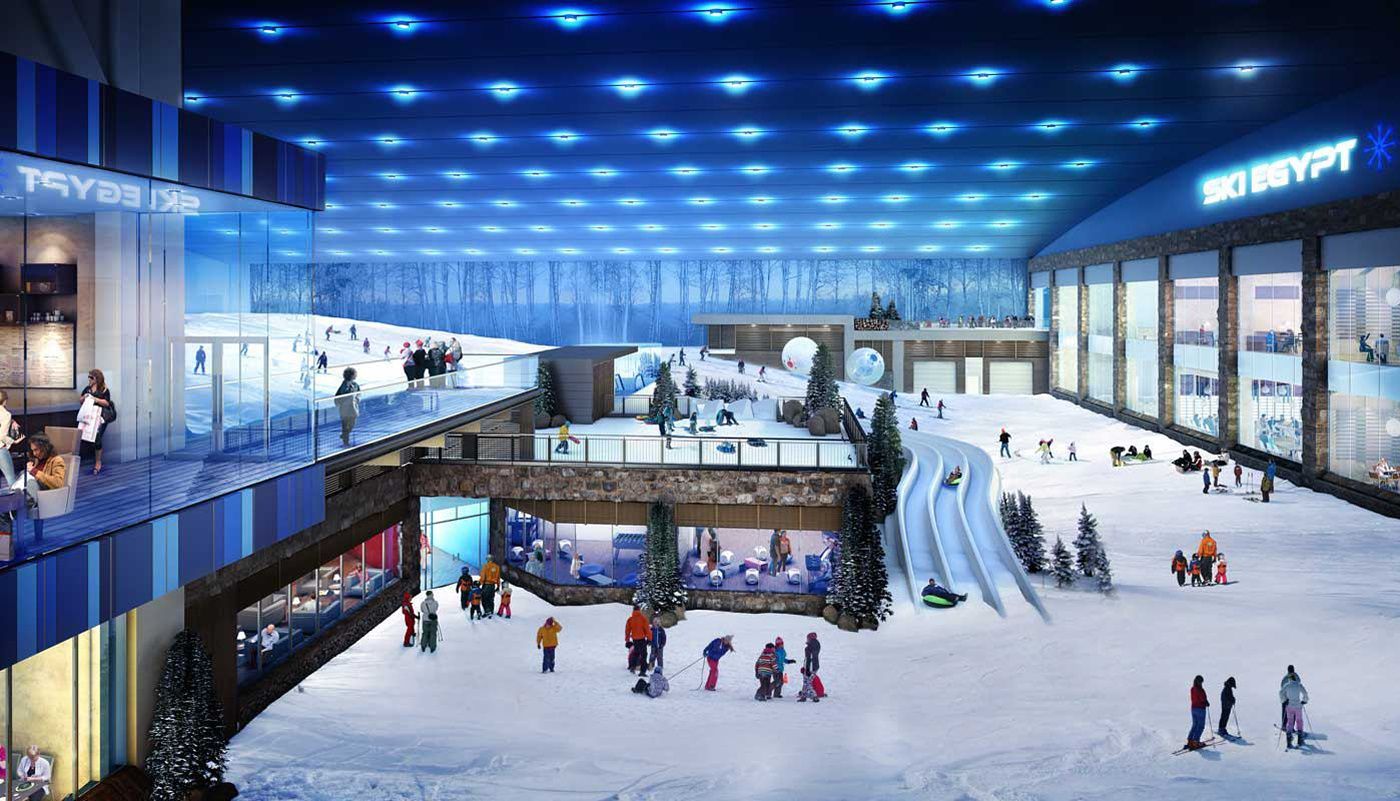 Le plus grand centre commercial d'Afrique veut aussi apprendre aux Égyptiens à skier