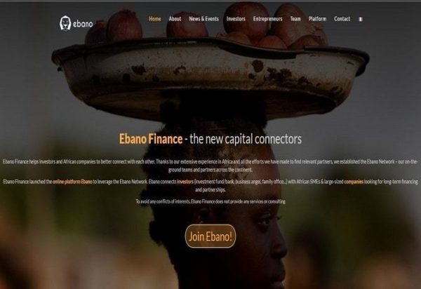 Ebano Finance : Une plateforme de mise en relation entre entrepreneurs africains et investisseurs