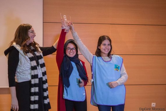 Des lycéennes récompensées par le programme DigiGirlz à Rabat