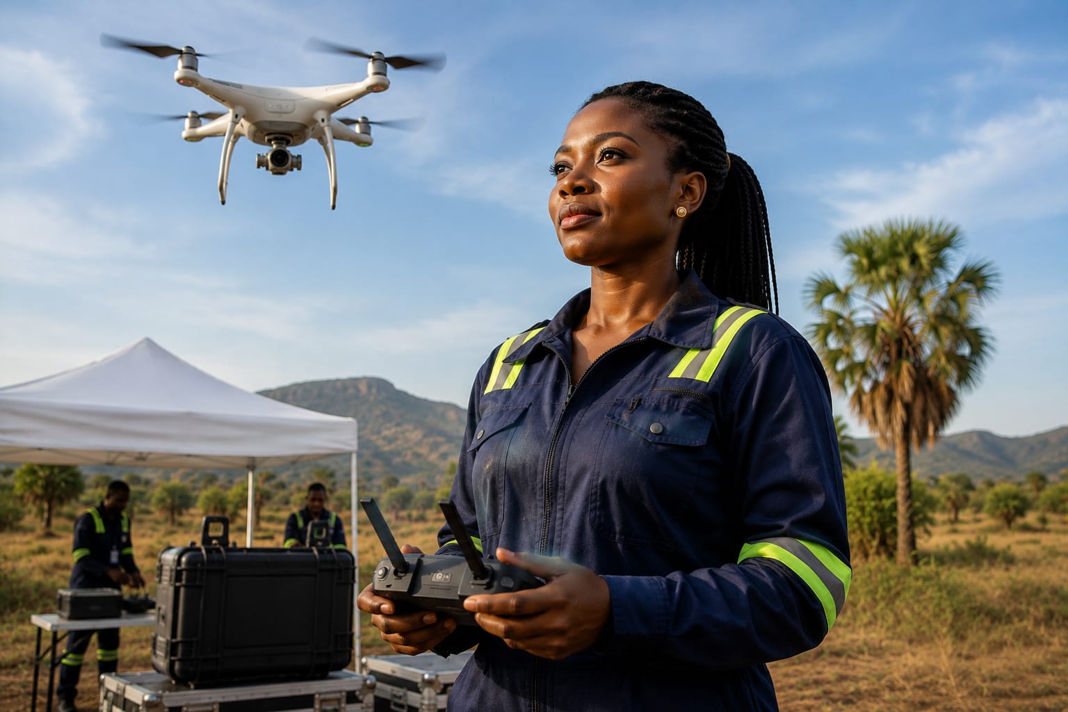 Drones en Afrique : les femmes pilotes qui inventent l'aviation de demain